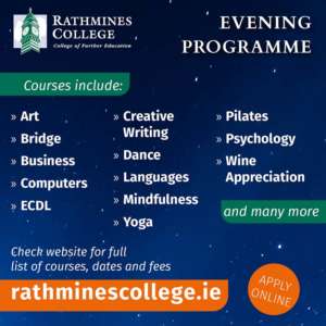 Enrol Now for Rathmines College Evening Courses