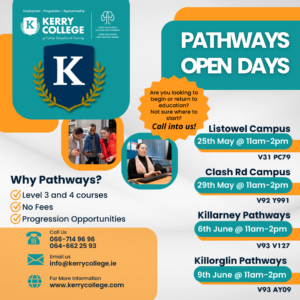 Pathway Programmes Open Days at Kerry College