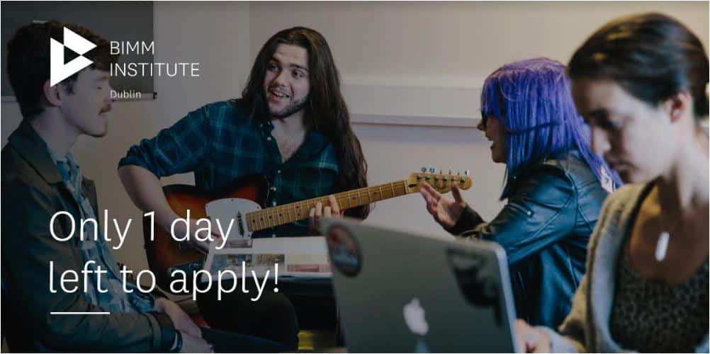 Application Deadline Approaching for BIMM Institute Dublin