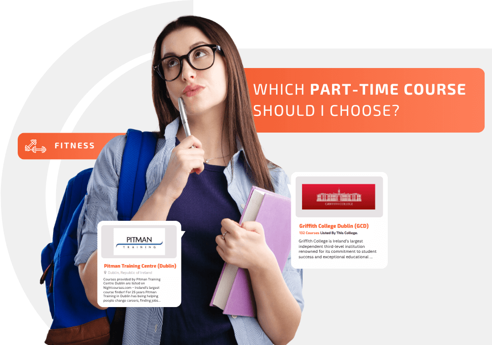 female student thinking with pen help to her mouth and book in hand